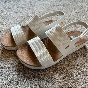 Reef Water Vista Women's Sandals, White/Tan, Size 8.5